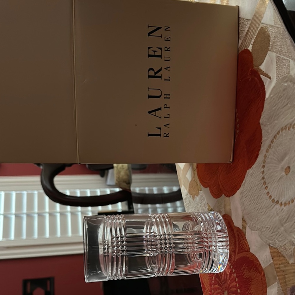 Lauren Ralph Lauren Clear Crystal Vase